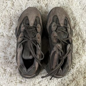 Brown suede adidas Yeezys